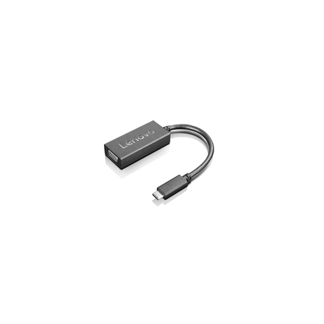 Lenovo - USB  /  VGA adapter - HD-15 (VGA) (M) to USB-C (M) - 1920 x 1200 (WUXGA) support - CRU - for IdeaPad 5 14; IdeaPad Duet 3 11Q727; ThinkBook 14 G4+ IAP; 14s Yoga G2 IAP - 0