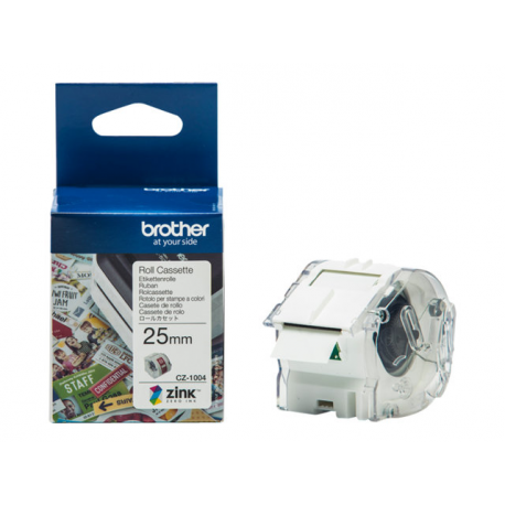 Brother CZ-1004 - Roll (2.54 cm x 5 m) 1 roll(s) continuous labels - for Brother VC-500W - 3