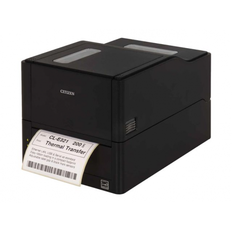 Citizen CL-E321 - Label printer - direct thermal  /  thermal transfer - Roll (11.8 cm) - 203 dpi - up to 200 mm / sec - USB 2.0, LAN, RS232C - cutter - black - 1