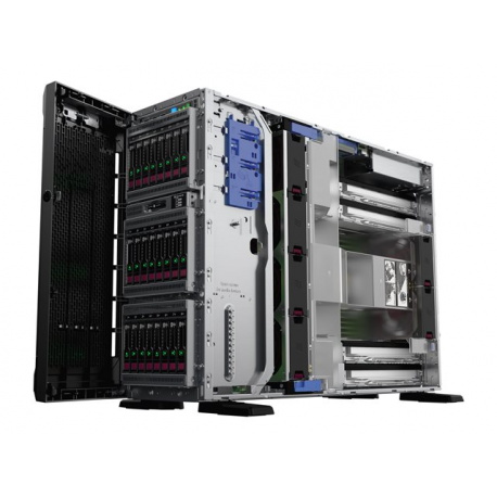 HPE ProLiant ML350 Gen10 Solution - Server - tower - 4U - 2-way - 1 x Xeon Silver 4110  /  2.1 GHz - RAM 16 GB - SAS - hot-swap 2.5" bay(s) - no HDD - Gigabit Ethernet - monitor: none - Top Value - 1