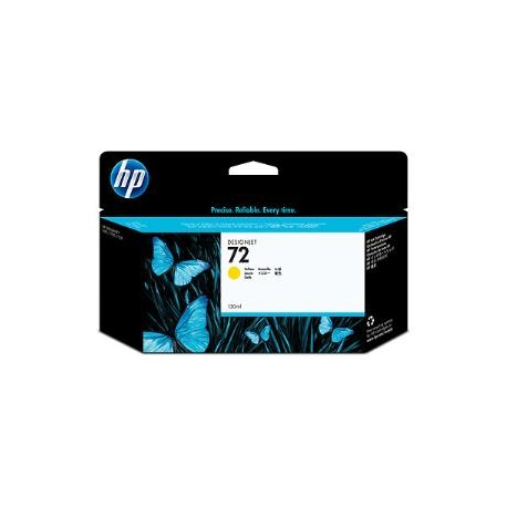 HP 72 - 130 ml - yellow - original - DesignJet - ink cartridge - for DesignJet HD Pro MFP, SD Pro MFP, T1100, T1120, T1200, T1300, T1708, T2300, T790, T795 - 1