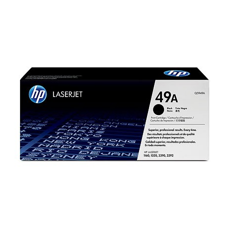 HP 49A - Black - original - LaserJet - toner cartridge (Q5949A) - for LaserJet 1160, 1160Le, 1320, 1320n, 1320nw, 1320t, 1320tn, 3390, 3392 - 3