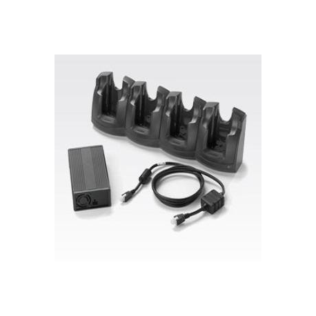 Zebra 4-Slot Charge Only Cradle Kit - Handheld charging stand + power adapter - output connectors: 4 - for Zebra MC3000, MC3090, MC3100, MC3190, MC3200 - 1