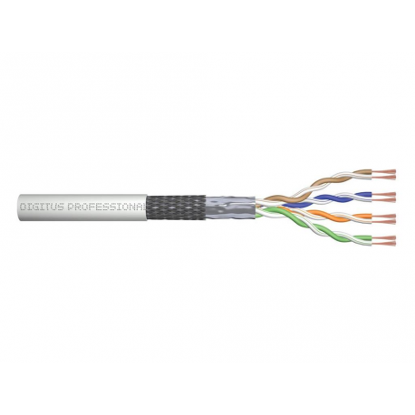 DIGITUS Professional - Bulk cable - 305 m - SF / UTP - CAT 5e - stranded - grey, RAL 7035 - 0