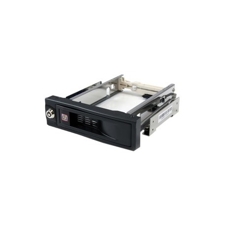 Startech .com 5.25in Trayless Hot Swap Mobile Rack for 3.5in Hard Drive - Storage mobile rack - 3.5" - black