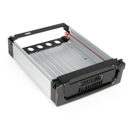 StarTech.com 5.25 in Rugged SATA Hard Drive Mobile Rack Drawer - Aluminum Removable Hard Drive Bay (DRW150SATBK) - Storage mobile rack - 3.5" - black - 6