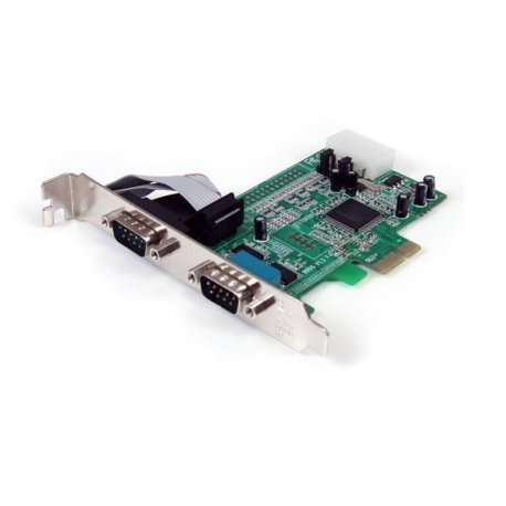 StarTech.com 2 Port Native PCI Express RS232 Serial Adapter Card with 16550 UART (PEX2S553) - Serial adapter - PCIe low profile - RS-232 x 2 - for P / N: BNDTB10GI, BNDTB210GSFP, BNDTB310GNDP, BNDTB410GSFP, BNDTB4M2E1, BNDTBUSB3142 - 1