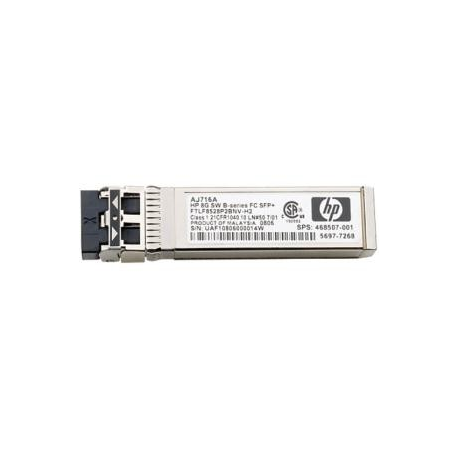 HPE - SFP+ transceiver module - 16Gb Fibre Channel (SW) - Fibre Channel - LC - for HPE SN6000; StoreFabric SN3600, SN6500, SN6600B 32, SN6650, SN8600B 4-slot - 2