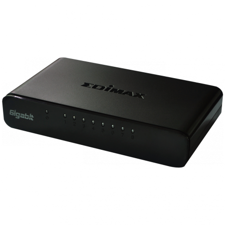 Edimax 8 Port Gigabit SOHO Switch with USB cable, energy efficient 802.3az