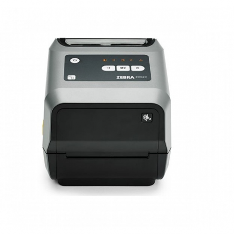 Zebra ZD620d - Label printer - direct thermal - Roll (11.8 cm) - 300 dpi - up to 152 mm / sec - USB 2.0, LAN, serial, USB host, Bluetooth LE - cutter - grey - 1