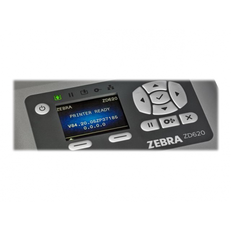Zebra ZD620 - Healthcare - label printer - thermal transfer - Roll (11.8 cm) - 300 dpi - up to 152 mm / sec - USB 2.0, LAN, serial, USB host, Bluetooth LE - tear bar - white - 5