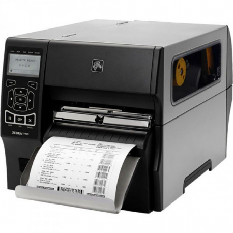 Zebra ZT420 - Label printer - direct thermal / thermal transfer - Roll (17.8 cm) - 300 dpi - up to 254 mm / sec - USB 2.0, LAN, serial, USB host, Bluetooth 2.1 - tear bar - 3