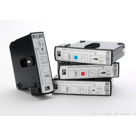 Zebra Z-Band Direct - Polypropylene (PP) - permanent acrylic adhesive - perforated - 6 mil - purple, black sensing mark - 25.4 x 279.4 mm 1200 pcs. (6 roll(s) x 200) wristbands - for Zebra HC100, HC100 Patient I.D. Solution - 2