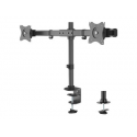 Neomounts by Newstar FPMA-DCB100D - Mounting kit - for 2 LCD displays (full-motion) - black - screen size: 10"-27" - clamp mountable, grommet, desk-mountable