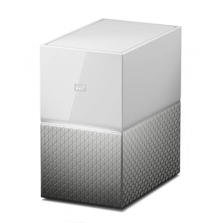 WD My Cloud Home Duo WDBMUT0060JWT - Personal cloud storage device - 6 TB - HDD 3 TB x 2 - RAID 1, JBOD - Gigabit Ethernet - 0