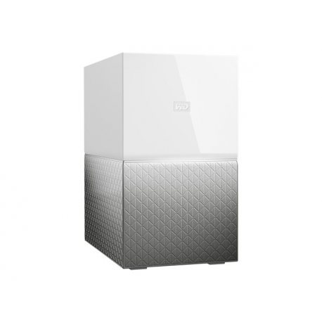 WD My Cloud Home Duo WDBMUT0060JWT - Personal cloud storage device - 6 TB - HDD 3 TB x 2 - RAID 1, JBOD - Gigabit Ethernet - 3