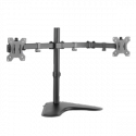 LogiLink Dual Monitor Desk Stand - Mounting kit - for 2 monitors (adjustable arm) - cold-rolled steel - screen size: 13"-32" - desk-mountable
