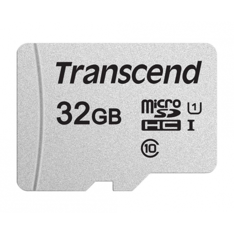 Transcend 300S - Flash memory card - 32 GB - UHS-I U1  /  Class10 - microSDHC - 0