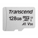 Transcend 300S - Flash memory card - 128 GB - A1  /  Video Class V30  /  UHS-I U3 - microSDXC