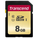 Transcend 500S - Flash memory card - 8 GB - UHS-I U1  /  Class10 - SDHC UHS-I