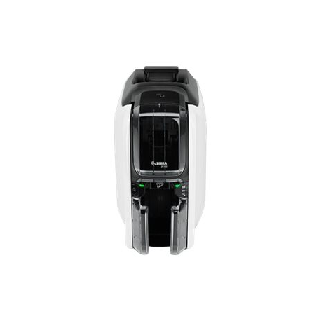 Zebra ZC100 - Plastic card printer - colour - dye sublimation / thermal transfer - CR-80 Card (85.6 x 54 mm) - 300 dpi - up to 700 cards / hour (mono)  /  up to 150 cards / hour (colour) - capacity: 100 cards - USB 2.0, LAN - 4