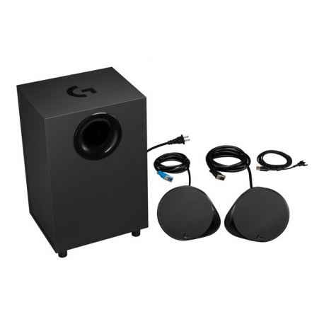 Logitech G560 - Speaker system - for PC - 2.1-channel - wireless - Bluetooth - USB - 120 Watt (Total) - 3