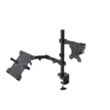 Neomounts by Newstar FPMA-D550NOTEBOOK - Mounting kit - for LCD display / notebook (full-motion) - black - screen size: 10"-32" - clamp mountable, grommet, desk-mountable - 1