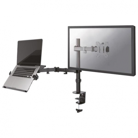 Neomounts by Newstar FPMA-D550NOTEBOOK - Mounting kit - for LCD display / notebook (full-motion) - black - screen size: 10"-32" - clamp mountable, grommet, desk-mountable - 2