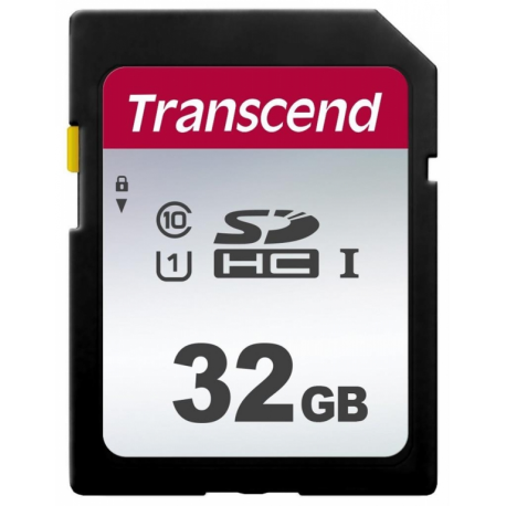 Transcend 300S - Flash memory card - 32 GB - UHS-I U1  /  Class10 - SDHC UHS-I - 2