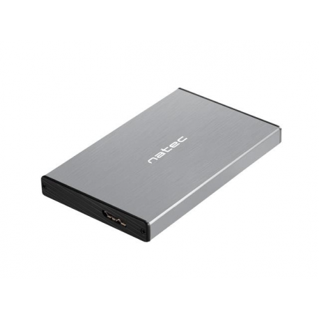 Natec Rhino GO - Storage enclosure - 2.5" - SATA 6Gb / s - USB 3.0 - grey - 3