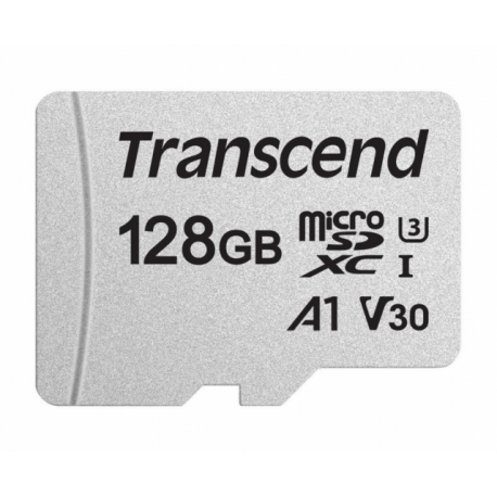 Transcend 300S - Flash memory card - 128 GB - A1  /  Video Class V30  /  UHS-I U3 - microSDXC - 2