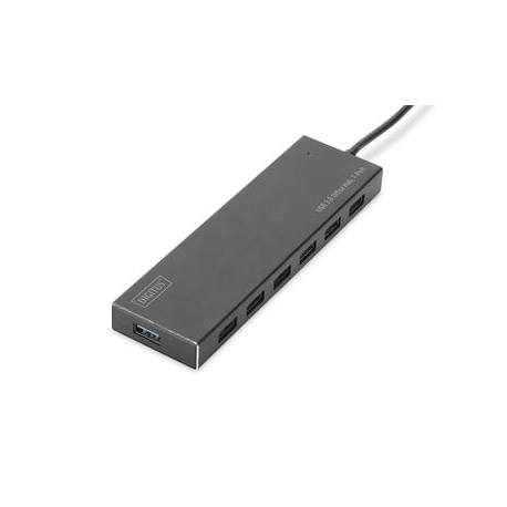 DIGITUS USB 3.0 Office Hub DA-70241-1 - Hub - 7 x SuperSpeed USB 3.0 - desktop - 6