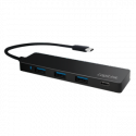 LogiLink Ultra-slim USB-C 3.1 hub - Hub - 3 x SuperSpeed USB 3.0 + 1 x USB-C - desktop