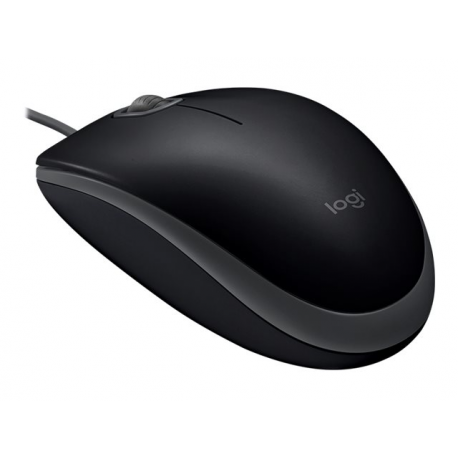 Logitech B110 Silent - Mouse - right and left-handed - optical - 3 buttons - wired - USB - 2