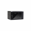 Netrack - Cabinet - wall mountable - black - 15U - 19"