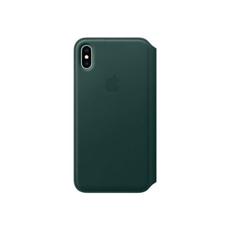 iPhone XS Max Leather Folio - Forest Green