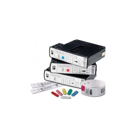 Zebra Z-Band QuickClip - Polypropylene (PP) - coated - white - 25.4 x 177.8 mm 1140 pcs. (3 roll(s) x 380) wristbands - 0