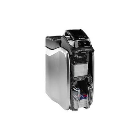 Zebra ZC300 - Plastic card printer - colour - dye sublimation / thermal transfer - CR-80 Card (85.6 x 54 mm) - 300 dpi - up to 900 cards / hour (mono) / up to 200 cards / hour (colour) - capacity: 100 cards - USB 2.0, LAN, Wi-Fi - 7
