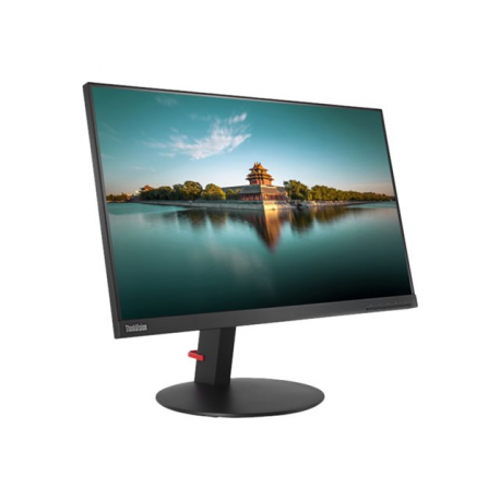 Lenovo ThinkVision T24i-10 - LED monitor - 23.8" (23.8" viewable) - 1920 x 1080 Full HD (1080p) - IPS - 250 cd / m² - 1000:1 - 6 ms - HDMI, VGA, DisplayPort - black - 3
