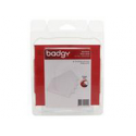 Badgy - Polyvinyl chloride (PVC) - 30 mil - white - 100 card(s) cards - for Badgy 100, 200, 1st Generation