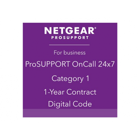 NETGEAR ProSupport OnCall 24x7 Category 1 - Technical support - phone consulting - 1 year - 24x7 - for ReadyNAS 102; 104 - 1