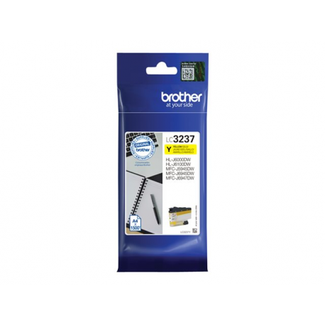 Brother LC3237Y - Yellow - original - ink cartridge - for Brother HL-J6000DW, HL-J6100DW, MFC-J5945DW, MFC-J6945DW, MFC-J6947DW - 0