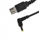 Socket USB to DC Plug Charging Cable - USB charge adapter - DC jack (M) angled to USB (M) - 1.5 m