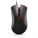 Lenovo Y Gaming - Mouse - optical - 5 buttons - wired - USB - matte black, pantone 179C - for IdeaCentre AIO 3 22; 330-20; IdeaPad 3 CB 11; 330-14; Legion S7 15