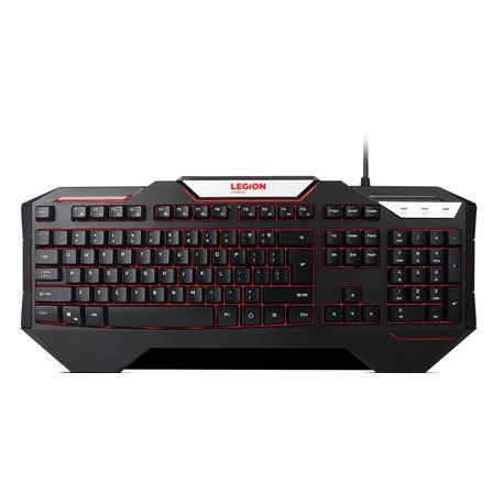 Lenovo Legion K200 - Keyboard - backlit - USB - Nordic - black - for 330-20; 330S-14; 510-15; Legion C530-19; C730-19; T530-28; T730-28; V130-14; V130-15 - 0