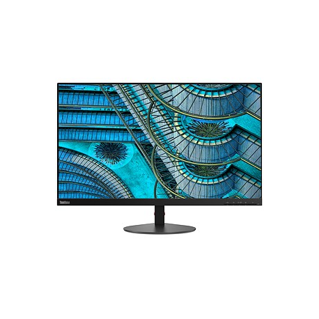 Lenovo ThinkVision S27i-10 - LED monitor - 27" - 1920 x 1080 Full HD (1080p) @ 75 Hz - IPS - 250 cd / m² - 1000:1 - 6 ms - HDMI, VGA - raven black - 1