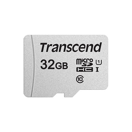 Transcend 300S - Flash memory card (adapter included) - 32 GB - UHS-I U1  /  Class10 - microSDHC UHS-I - 1