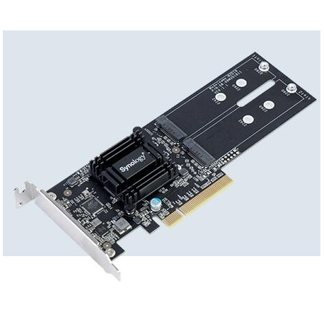 Synology M2D18 - Storage bay adapter - Expansion Slot to 2 x M.2 - M.2 Card - PCIe 2.0 x8 - 1