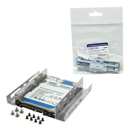 Logilink AD0009, Mounting Bracket for 2,5" HDD in 3,5" Bay