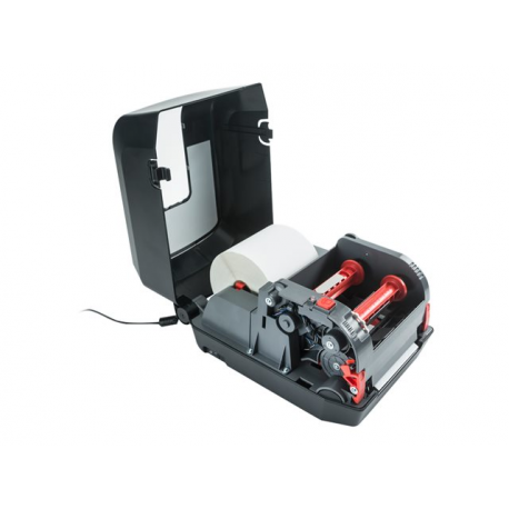 Honeywell PC42t Plus - Label printer - direct thermal  /  thermal transfer - Roll (11 cm) - 203 dpi - up to 101.6 mm / sec - USB, LAN, serial, USB host - black - 1